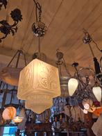 Grote partij oud art deco plafondlamp bureaulamp pendellamp, Ophalen, Gebruikt