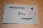 Boekje - Opel Onderhoudsabbonnement - Ca 1960 !!, Ophalen of Verzenden, Gelezen, Opel
