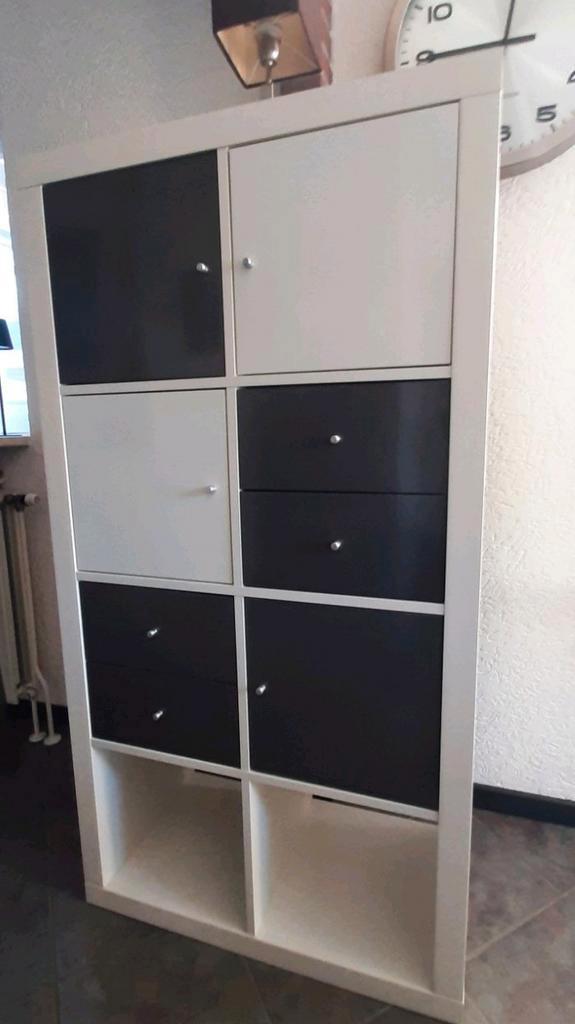 Ikea kallax  / expedit Vakkenkast met deurtjes en laden, Huis en Inrichting, Kasten | Wandmeubels, Zo goed als nieuw, Ophalen