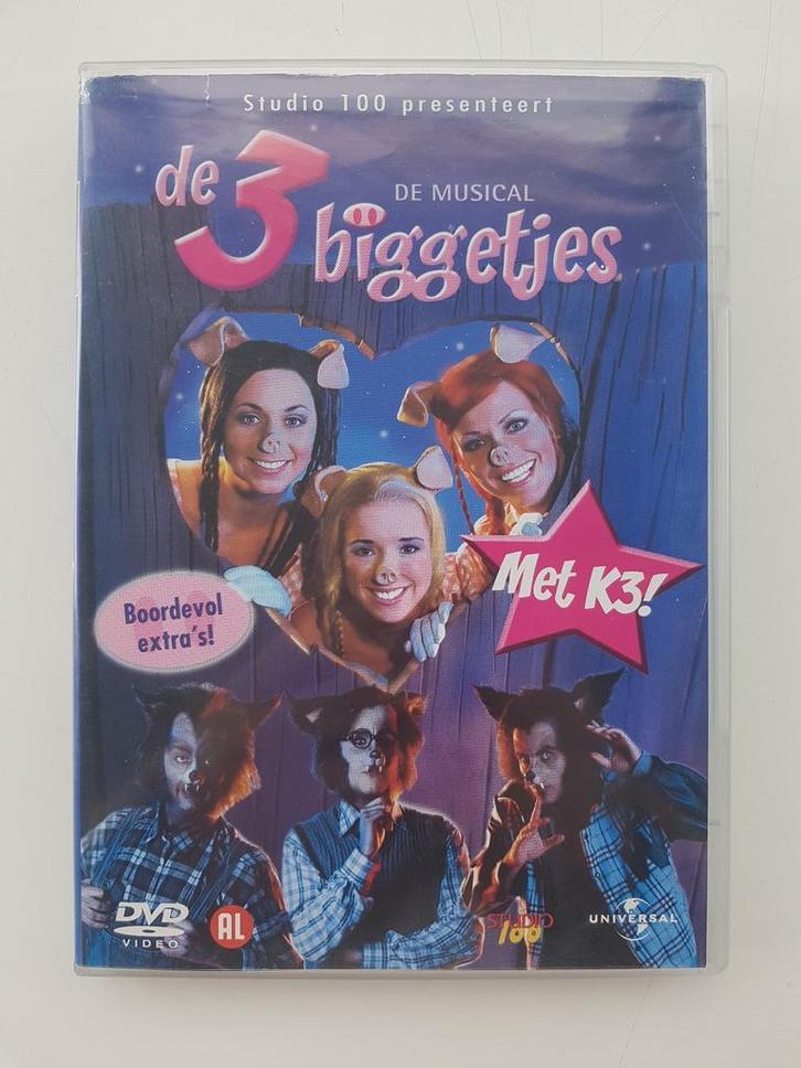 K3 Musical De 3 Biggetjes | Studio 100 | K3 OG | DVD, Cd's en Dvd's, Dvd's | Kinderen en Jeugd, Nieuw in verpakking, Alle leeftijden