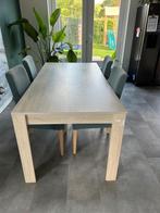 Eettafel 180x90 cm met 4 stoelen, Huis en Inrichting, Tafels | Eettafels, Ophalen, Gebruikt, 50 tot 100 cm, 150 tot 200 cm