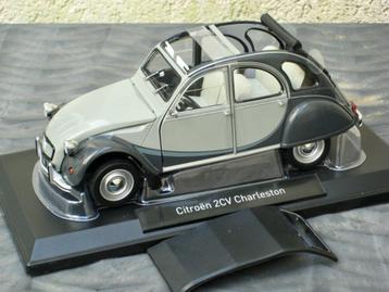 Citroen 2CV Charleston lichtgrijs donkergrijs Norev 1:18 beschikbaar voor biedingen