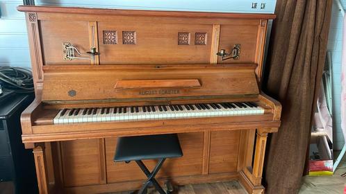 Piano august förster, Muziek en Instrumenten, Piano's, Gebruikt, Piano, Bruin, Ophalen