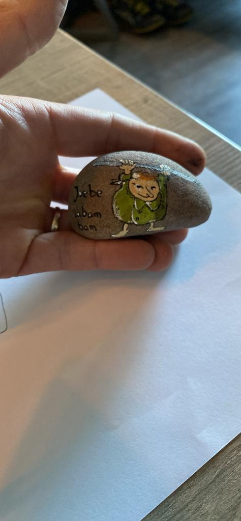 Bobba van de gorgels op een steentje, Antiek en Kunst, Kunst | Overige Kunst, Ophalen of Verzenden
