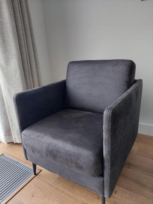 Fauteuil (Pronto Wonen), Huis en Inrichting, Stoelen, Zo goed als nieuw, Eén, Stof, Grijs, Ophalen
