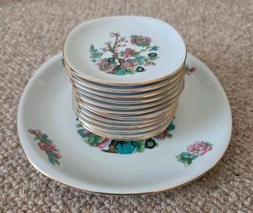 Vintage petit fourset Schwartsenhammer Porzellan Indian Tree beschikbaar voor biedingen