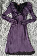 Elegante Perla Nera jurk maat S met kanten details paars, Perla Nera, Paars, Ophalen of Verzenden, Zo goed als nieuw