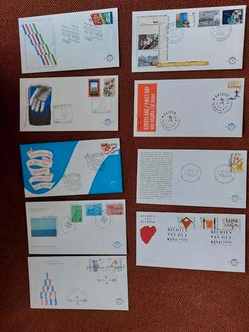 Eerste dag enveloppen uit 1989, nr. 261 t/m 269. beschikbaar voor biedingen