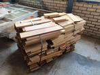 Hardhouten planken, korte delen op pallet, Doe-het-zelf en Verbouw, Hout en Planken, Ophalen, Gebruikt, Minder dan 25 mm, Plank