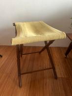 Brocante Opvouwbare Houten Kruk, Huis en Inrichting, Gebruikt, Bruin, Ophalen of Verzenden, Eén