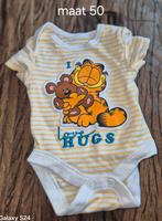 Schattig gestreept baby shirtje maat 50, Garfield, Jongetje of Meisje, Ophalen of Verzenden, Zo goed als nieuw