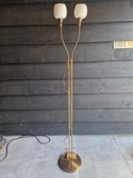 Staande Lamp brons dimbaar, Huis en Inrichting, Lampen | Vloerlampen, Ophalen, Gebruikt, Metaal, 150 tot 200 cm
