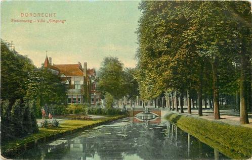 (300-454-025) Dordrecht Stationsweg Villa Simpang, Verzamelen, Ansichtkaarten | Nederland, Zuid-Holland, Verzenden