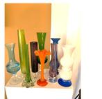 Set van diverse vaasjes CHCS, Overige kleuren, Ophalen of Verzenden, Minder dan 50 cm, Glas