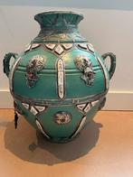 Turkooizen Indische Vaas - 50cm Hoog, Ophalen, 50 tot 75 cm, Blauw, Aardewerk of Porselein