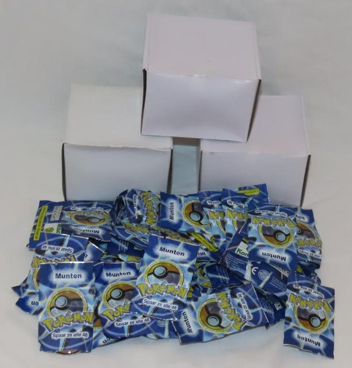 144 metalen Pokémon Munten Nintendo  Super de Boer 2001, Hobby en Vrije tijd, Verzamelkaartspellen | Pokémon, Nieuw, Overige typen