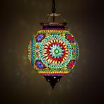 Oosterse glasmozaiek hanglamp, Nieuw, Ophalen of Verzenden, Glas, Minder dan 50 cm