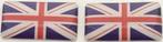 Union Jack vlag 3D doming sticker set #1, Verzenden