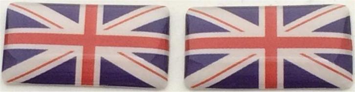 Union Jack vlag 3D doming sticker set #1, Motoren, Accessoires | Stickers, Verzenden