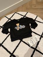 Heel goed zwart oversized sweater trui Ted Ralph 86 92 rond, Jongen of Meisje, Trui of Vest, Ophalen of Verzenden, Zo goed als nieuw