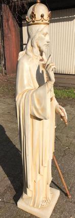 groot antiek heilige beeld van Jezus  in Koningsdracht., Antiek en Kunst, Antiek | Religie, Ophalen