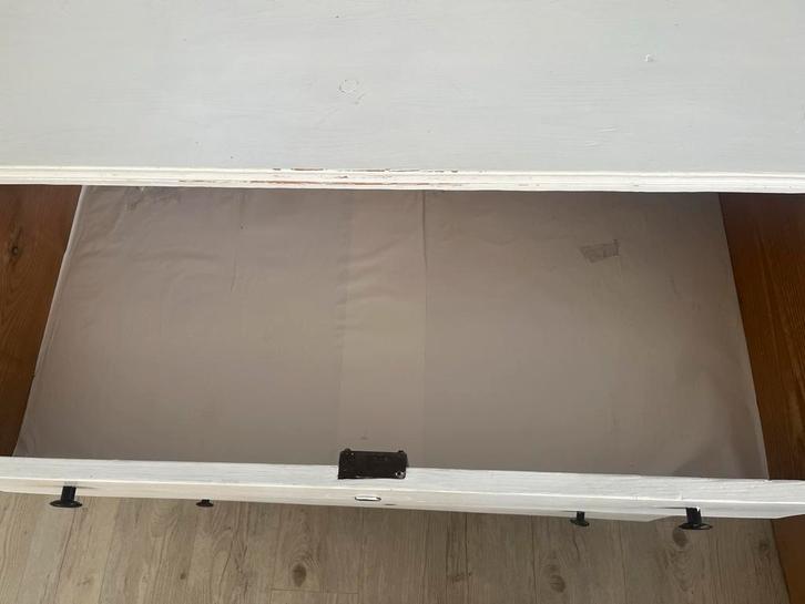 Brocante Ladekast / Commode op Pootjes, Huis en Inrichting, Kasten | Dressoirs, Gebruikt, 50 tot 100 cm, 25 tot 50 cm, Met lade(s)