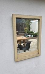 Grote houten zware brocante spiegel (tuin), Ophalen, Zo goed als nieuw