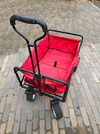 Opvouwbare bolderkar met rubberen wielen, Ophalen, Opvouwbaar, Gebruikt