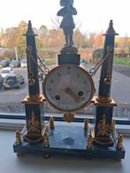 Louis Seize Pendule - Zwart & Wit Marmer - Werkend, Antiek en Kunst, Antiek | Klokken, Ophalen of Verzenden