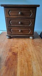 Klein vintage eiken Ladekastje, Huis en Inrichting, Ophalen, Eikenhout, 50 tot 100 cm, Met lade(s)