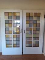 Schuifdeur glas in lood, Doe-het-zelf en Verbouw, Deuren en Horren, Ophalen, Gebruikt, 120 cm of meer, Binnendeur