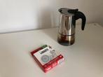 Roestvrijstalen espresso percolator potje, Witgoed en Apparatuur, Koffiezetapparaten, Gebruikt, Espresso apparaat, Gemalen koffie