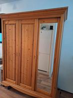 Grenen Kledingkast -l, Ophalen, Gebruikt, 100 tot 150 cm, Met hangruimte