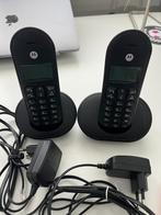 Motorola T102 Huistelefoon, Telecommunicatie, Vaste telefoons | Handsets en Draadloos, Ophalen, Zo goed als nieuw, 2 handsets