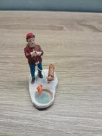 Lemax Jongen met hond vissen, Diversen, Ophalen of Verzenden