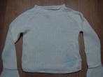 HEMA witte trui met blauwe applicatie herfst maat 122 / 128, Kinderen en Baby's, Kinderkleding | Maat 128, Meisje, Trui of Vest