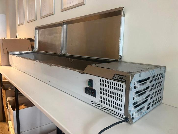 HCB 2 Meter Gekoelde Opzetvitrine VRXH2000, Zakelijke goederen, Horeca | Keukenapparatuur, Koelen en Vriezen, Gebruikt, Ophalen