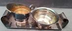 Georg Nilsson melk en suikerkannetje op dienblaadje, .90 ver, Antiek en Kunst, Antiek | Goud en Zilver, Ophalen of Verzenden