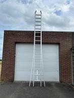 Ladder 2x16 alu ladder 7,50m (professioneel), Gebruikt, Verzenden, Ladder, Opvouwbaar of Inschuifbaar
