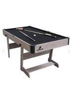 Cougar Hustle XL opklapbare Pooltafel Eiken/Zwart - 6ft., Ophalen, Zo goed als nieuw, Pooltafel
