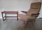 Vintage fauteuil - armchair Scandinavische uitstraling, Ophalen, Hout, Gebruikt, Vintage