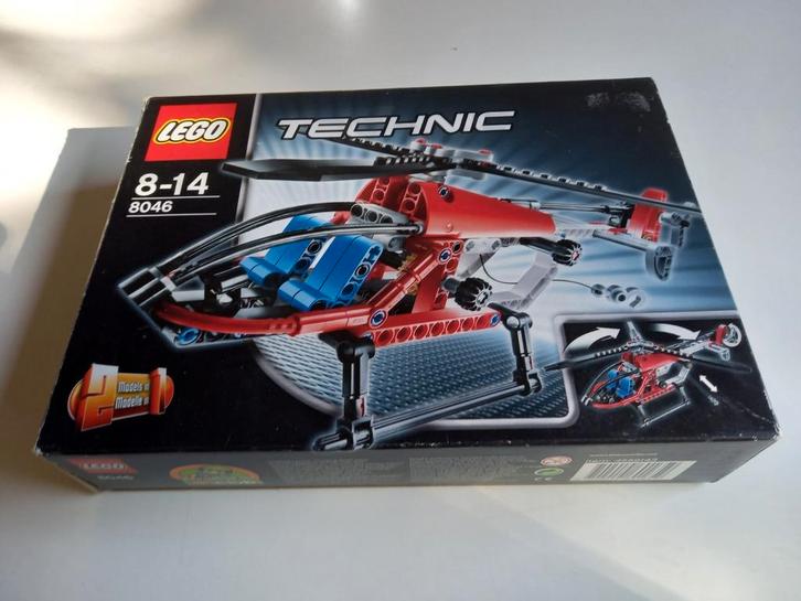 Lego Technic 8046 Helikopter, Kinderen en Baby's, Speelgoed | Duplo en Lego, Zo goed als nieuw, Lego, Complete set, Ophalen of Verzenden