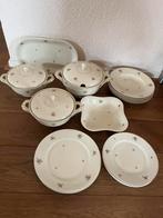 Servies vintage met rose bloemen, Antiek en Kunst, Ophalen