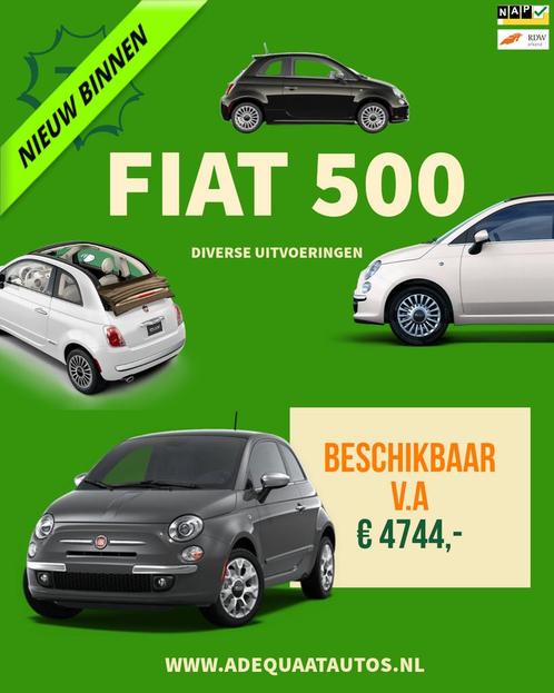 Fiat 500 0.9 TwinAir 7X Fiat 500 op voorraad zie advertentie, Auto's, Fiat, Bedrijf, Te koop, ABS, Airbags, Airconditioning, Centrale vergrendeling