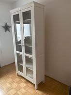 Witte IKEA Hemnes Vitrinekast / boekenkast - ZGAN, Huis en Inrichting, Kasten | Vitrinekasten, Ophalen, 50 tot 100 cm, Zo goed als nieuw
