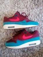 Nike Air Max 1 Burgundy Teal 42, Overige kleuren, Nike, Ophalen of Verzenden, Sneakers of Gympen