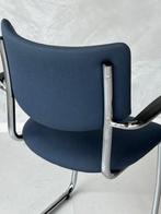Dutch Originals Today 2001 eetkamerstoel design sledestoel, Metaal, Gebruikt, Blauw, Ophalen of Verzenden