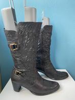 Gabor Zwarte leren laarzen 38,5, Hoge laarzen, Zwart, Gabor, Ophalen of Verzenden