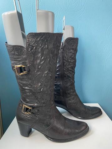 Gabor Zwarte leren laarzen 38,5 beschikbaar voor biedingen