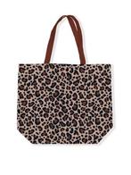 Canvas tas met print, Ophalen of Verzenden, Nieuw, Bruin, Shopper